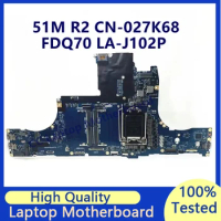 CN-027K68 027K68 27K68 Mainboard For Dell Alienware Area 51M R2 Laptop Motherboard FDQ70 LA-J102P 100% Fully Tested Working Well