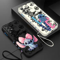 Disney Lilo Stitch cute Baby Case for Samsung Galaxy A25 A24 A42 A21s A33 A73 A54 A53 A13 A32 A34 A12 A22 A23 Silicone Cover