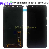 6.0'' Amoled screen For Samsung Galaxy j8 2018 j810 LCD Touch Screen Digitizer Assembly For SM-J810 LCD Display