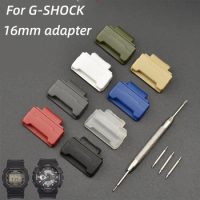 Solid TPU Adapters Connector 16mm for Casio G-SHOCK GA-110 100 300 GD-100 DW-5600 6900 Refit Kit Watch Accessories Without Strap