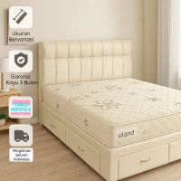 Dipan Laci Boxy Bahan Midili Free Kasur - Dipan Kasur Estetik - Dipan Tempat Tidur - Sudah Dirakit S