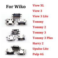 5pcs Micro USB Mini Jack Socket Connector Charging Port Power Charger For Wiko View XL View 3 Lite Tommy 2 3Plus + Harry 2