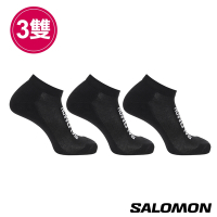 官方直營 Salomon EVERYDAY 踝襪 黑/黑/黑(3入組)