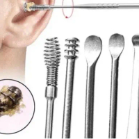 Biutte.co Pembersih Telinga Korek Kuping Ear Wax Picker 7 PCS - JC7 Set Pembersih Telinga 7in1 Alat