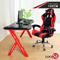 LOGIS  火焰特工碳纖電競桌-140CM 工作桌