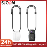 Magnetic Lanyard For SJCAM C100 Plus/C100/C200 Adjustable Neck Sling Suspension Type Portable Rope Action Camera Accessories