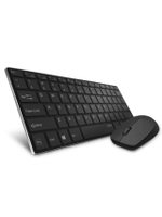 ชุดคีย์บอร์ด+เมาส์ไร้สาย (สีดำ) รุ่น KB-9000M-BK
