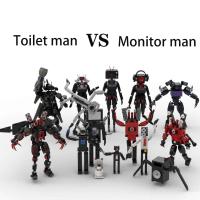 ของเล่นปริศนาแม่มดเขาวงกต Skbidi Toilet Toilet Man VS Titan TV Man เกมประกอบบล็อก