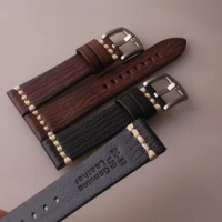 Top Quality Watchbands Vintage Italy Genuine Leather Bracelet For Tudor rolex Strap watch band 18mm 20mm 22mm 24 Deployment Belt