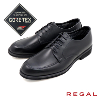 【REGAL】GORE-TEX日本原廠壓線綁帶德比鞋 黑色(36CL-BL)