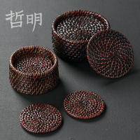 哲明 印尼藤墊杯墊 藤編餐墊編織壺墊隔熱茶具茶杯餐桌日式防熱墊