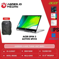 ACER SPIN 3 ACTIVE SP313 TOUCH EVO i5-1135G7 8GB/512SSD W11+OHS 13.3 Bundling