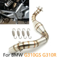 Slip On For BMW G310GS G310R All Year Motorcycle Exhaust Link Pipe Connect Mid Middle Pipe Stainless Steel Pipe Cafe Racer Moto