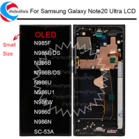 6.9'' OLED For Samsung Galaxy Note20 Ultra LCD with frame N985F Display Touch Screen Digitizer For Samsung Note 20 Ultra 5G LCD