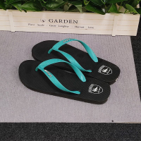 COD  Malaysia Fipper Pure Rubber Womens Beach Flip-Flops slim Series Color Block Solid Color  KGHSD