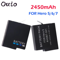 Replacement Battery For GoPro Action Sports Camera 2450mAh AHDBT-501 For GoPro Hero 7 6 5 Black Accessories