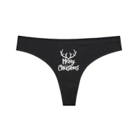 Christmas Antlers G String Plus Size Hot Panties Sexy Thongs Underwear for Women Female Lingerie GString Thong Women Underwears