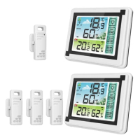 Wireless for Touch Screen Min Temperature Meter Humidity Rec Dropship