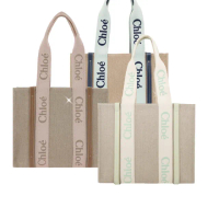 【Chloe’ 蔻依】Woody tote bag帆布托特包(中號/限定色)