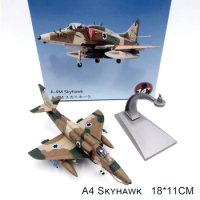 1/72 Middle East War Israeli Air Force A4 Skyhawk Strike Fighter Aircraft Model with Display Stand High Simulation