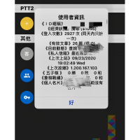 ptt老帳號 登入次數3000次以上