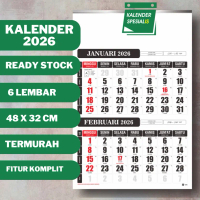 PROMO KALENDER DINDING 2026 - 2 BULANAN - 6 LEMBAR - BEST SELLER KERTAS