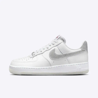 【NIKE 耐吉】Wmns Air Force 1 07 LX 女 休閒鞋 運動 經典 細閃晶鑽 白銀(HQ3461-191)