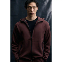 H&M(เอชแอนด์เอ็ม) เสื้อฮู้ดจั๊มป์ซิปสำหรับกีฬา พร้อมเทคโนโลยี DryMove™ Men Sports zip-through hoodie