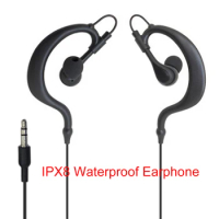 IPX8 Waterproof Earphones MP3 Headphone Ear-Hook 3.5mm Jack Swimming Diving Wired Earphone Headset For Mobile Phone MP3 Player