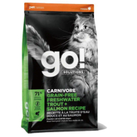 【Go!】淡水鱒魚 8磅 貓咪高肉量系列 低碳水無穀天然糧(貓糧 貓飼料 寵物食品 護毛 全齡貓)