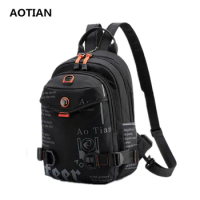 AOTIAN multifunction USB charging men laptop 15.6 inch backpacks for Teenager Fashion man Backpack travel Backpack anti thief