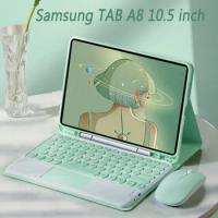 Tablet Case For Samsung Galaxy Tab A8 A7 S6 Lite 10.4 S7 S8 S9 Plus S8Ultra S7 FE S8 Plus Case with Bluetooth Keyboard Mouse
