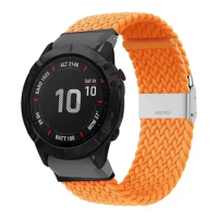 PCAVO Stretchy Solo Loop Strap For Garmin Tactix Delta Strap 26mm Elastic Nylon Braided WatchBands