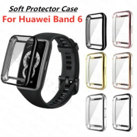 Soft TPU Protective Cover Plating Case For Huawei Honor Band 6 7 Watch Band6 Full Screen Protector Bumper Shell Cases