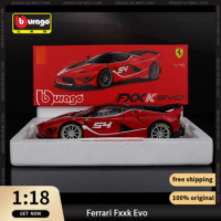 1:18 Maisto Ferrari Fxxk Evo Diecast Model Scale Original Simulation Alloy Car Fans Luxury Collection Display Racing Car Toy
