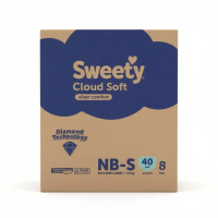 [1Karton]Sweety Silver SoftCloud NB-S40 Popok Perekat Bayi Newborn