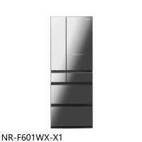 Panasonic國際牌【NR-F601WX-X1】600公升六門變頻鑽石黑冰箱(含標準安裝)