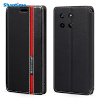 For OPPO Realme 11 4G Case Fashion Multicolor Magnetic Closure Leather Flip Case Cover with Card Holder 6.4 inches