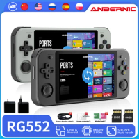 ANBERNIC RG552 Dual System Handheld Console 4200 Retro Games 5.36" IPS Touch Screen PD Charge Android Linux Portable Game Player