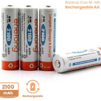 Baterai Rechargeable AA 1.2V 2100mAh 4 PCS