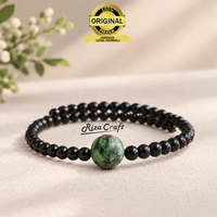 Gelang Aesthetic Batu Alam Kristal Akik Ruby Asli 100% Original Untuk Pria Dan Wanita