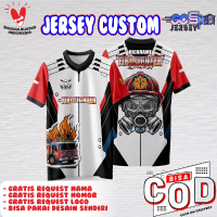 JERSEY DAMKAR CUSTOM DESAIN BEBAS REQUEST
