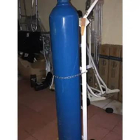 TABUNG OKSIGEN 6M3 6 M3 KOMPLIT TROLY DAN REGULATOR FULL SET LENGKAP 6M3 TROLY 2 RODA
