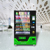 24 Hours Self-service Beer Vender Vending Machine Snacks And Drinks Combo LED Light Vending Machine
