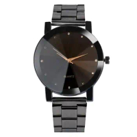 Reloj De Lujo Hombre Fashion Man Watch Luxury Mens Watches Men's Quartz Black Stainless Steel Watches Reloj Replica Dropshipping