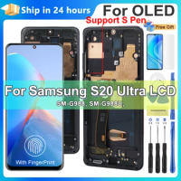 NEW OLED display samsung s20 ultra, LCD for Samsung S20 Ultra 5G Display G998 G988U Touch Screen Replacement Digitizer Assembly
