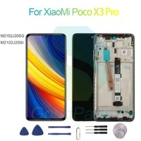 For XiaoMi Poco X3 Pro Screen Display Replacement 2400*1080 M2102J20SG, M2102J20SI Poco X3 Pro LCD Touch Digitizer