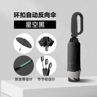 全自動晴雨兩用反向環扣摺疊傘
