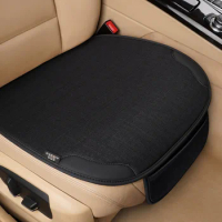 Car Seat Cover Front Breathable Flax Car Seat Protector Cushion Universal Chair Protect Covers Front Sseat Covers For Cars Woman