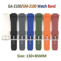16mm Rubber Smart Watches Wrist Band GA2100/GM2100 Strap Repalcement Bracelet accessories GA-2100/GM-2100 Watchband